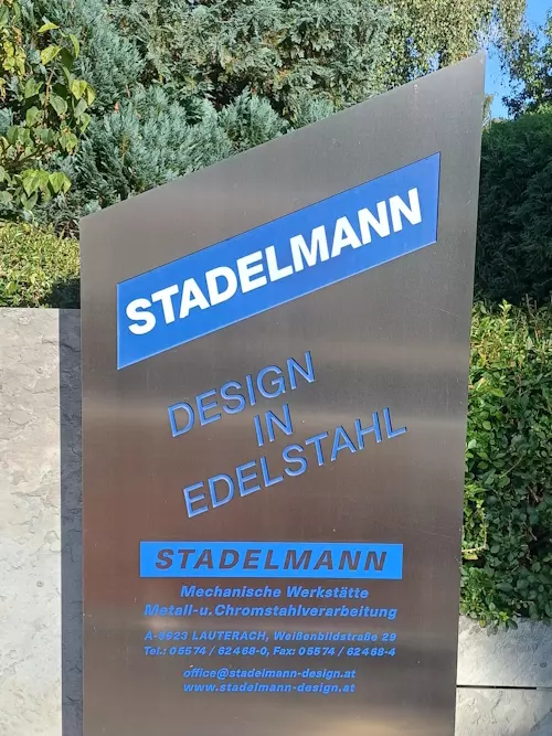 Stadelmann Design in Edelstahl, Mechanische Werkstätte, Schlossermeister, Metallverarbeitung, Chromstahlverarbeitung, Fräsen, Drehen, Wolfgang Stadelmann, Lauterach